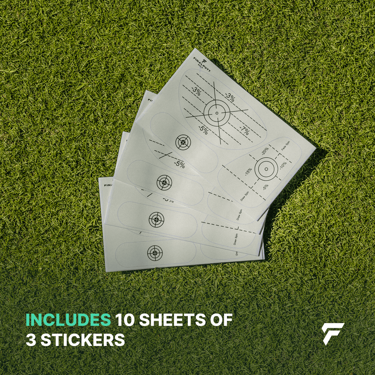 GOLF IMPACT STICKERS (10x3pcs) - FinalPutt